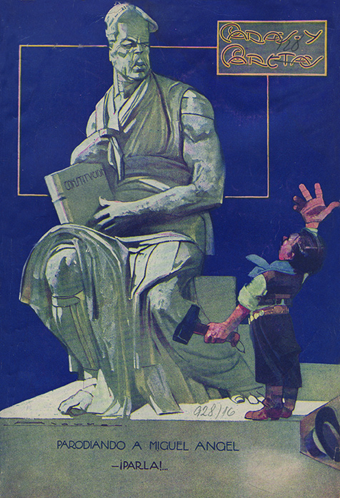 Parodiando a Miguel Ángel (1916). Por Juan Carlos Alonso